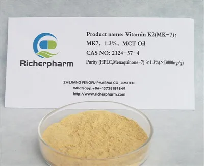 Vitamina K2 (MK-7); MK7, 1,3%, ulei MCT CAS 2124-57-4